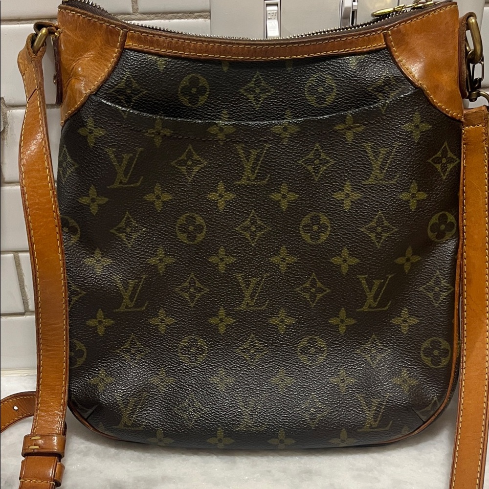 Louis Vuitton Monogram Brown and Tan Crossbody Bag